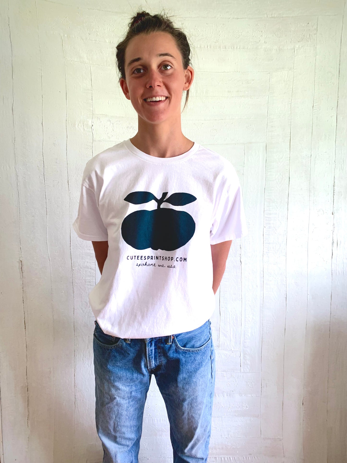 Cutees Fruit Black & Blue Logo Tee, Every-body Fit