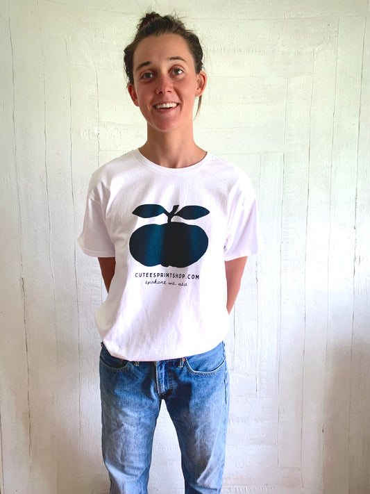 Cutees Fruit Black & Blue Logo Tee, Every-body Fit