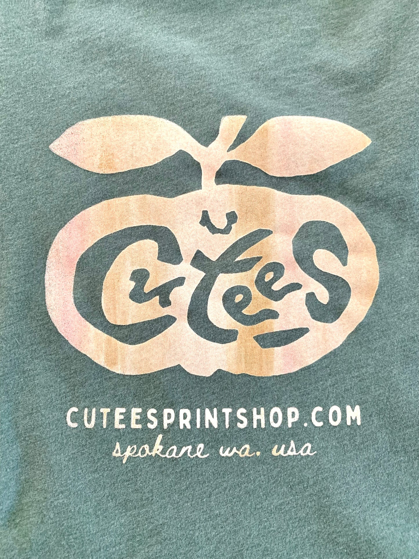 Cutees Original Logo Tee in Olive Heather, Every-body Fit