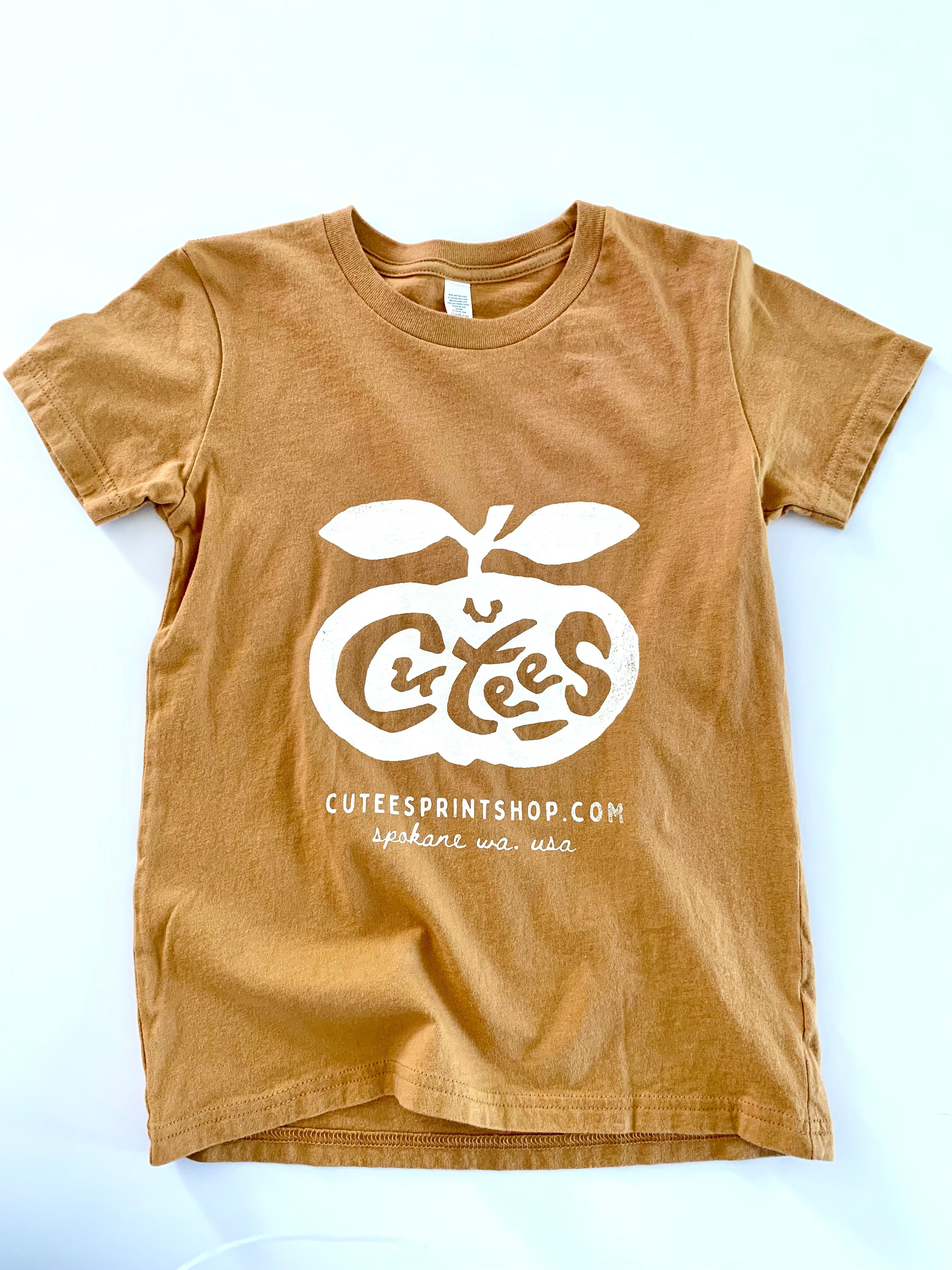 Cutees Kids Original Logo Tee In Toast Cutees