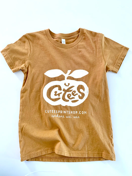 Cutees Kids' Original Logo Tee in Toast