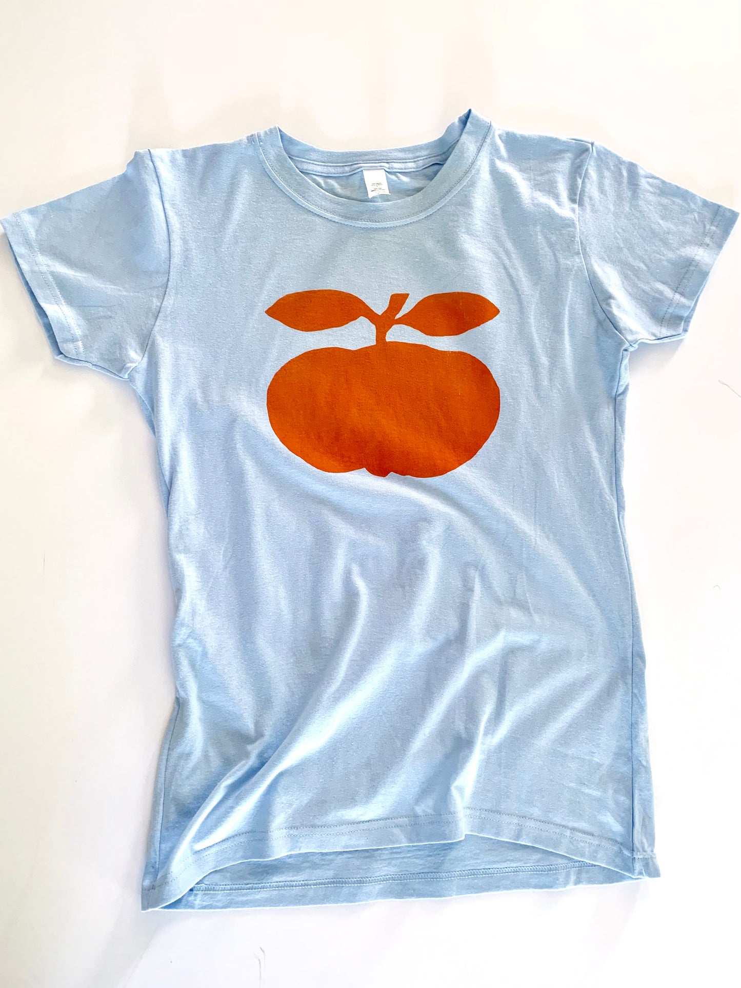 Cutees Fruit Light Blue Logo Tee, Cute Fit