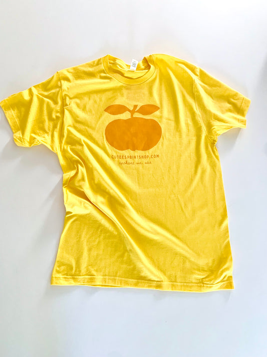 Cutees Fruit Yellow Logo Tee, Every-body Fit