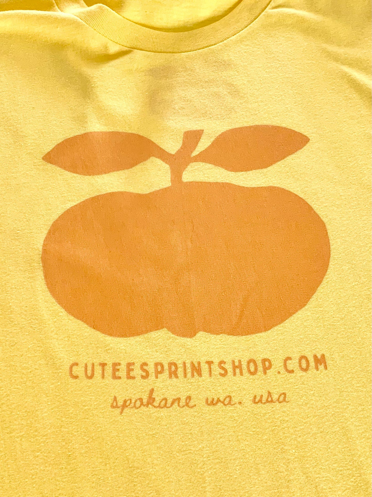 Cutees Fruit Yellow Logo Tee, Every-body Fit