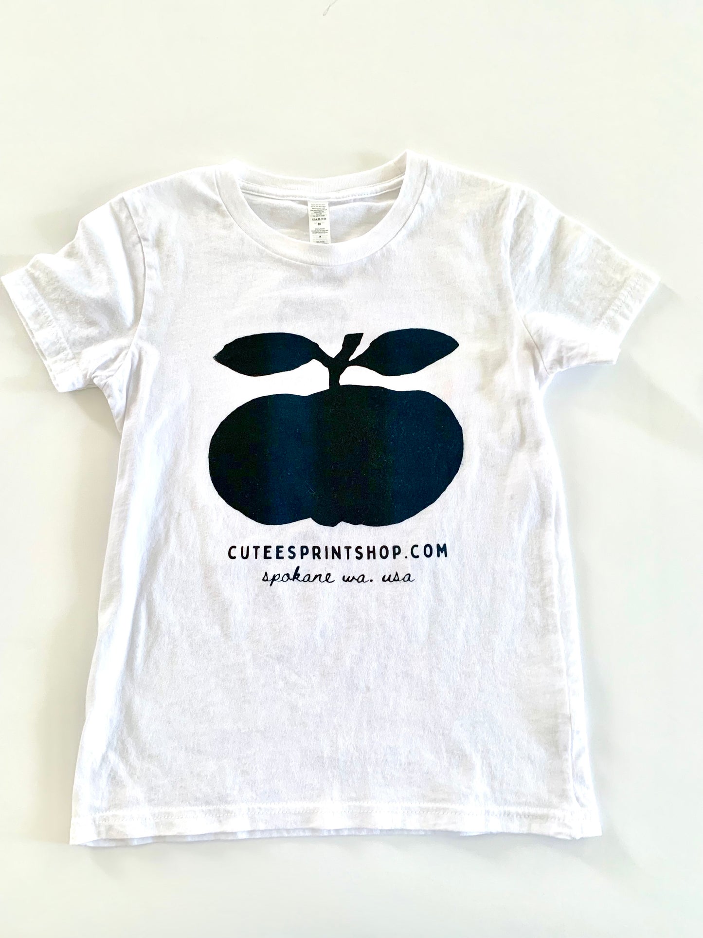 Cutees Kids' Fruit Logo Tee in Black & Blue