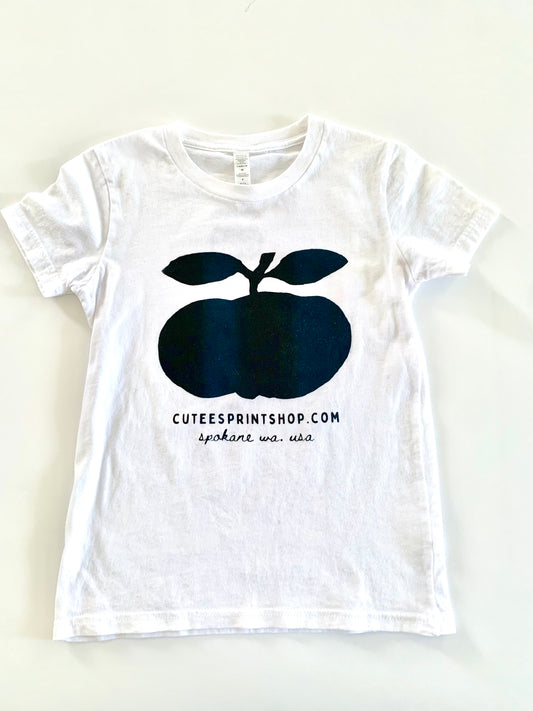 Cutees Kids' Fruit Logo Tee in Black & Blue